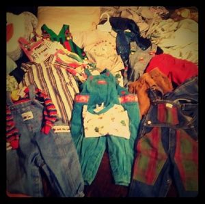 Vintage kids Overalls Oshkosh, Guess, and others